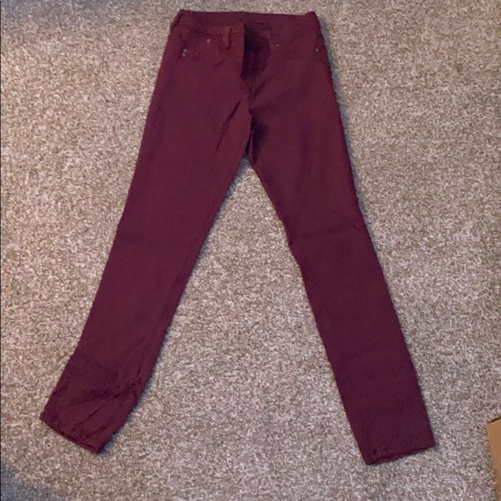 Size 7/8 burgundy pants